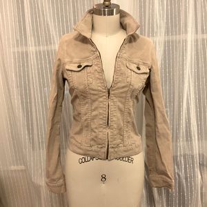 Early 2000s Abercrombie Khaki corduroy zip jacket. Size medium.